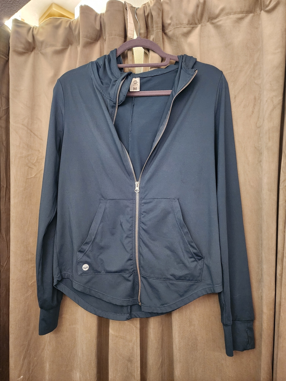 Senita Athletics Lightweight & Comfy Zip-Up Hoodie Jacket - Teal Color